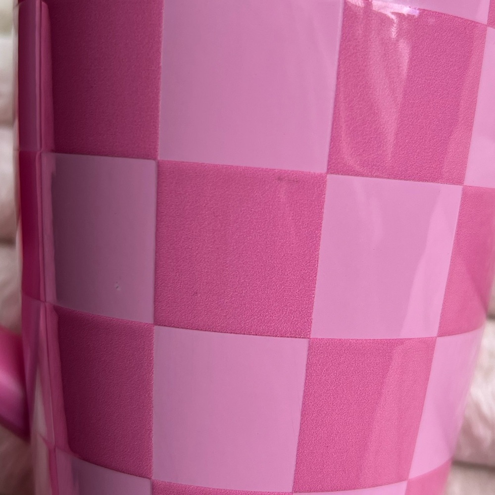 Brumate 💖 PINK CHECKERS 30oz Era Stainless Steel Tumbler NWT - Picture 7 of 8